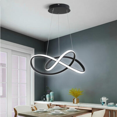 Alternative view of LEDTM LED φωτιστικό οροφής HLL-0207, 48W, 4000K, Φ50cm x 120cm, μαύρο