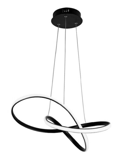 LEDTM LED φωτιστικό οροφής HLL-0207, 48W, 4000K, Φ50cm x 120cm, μαύρο