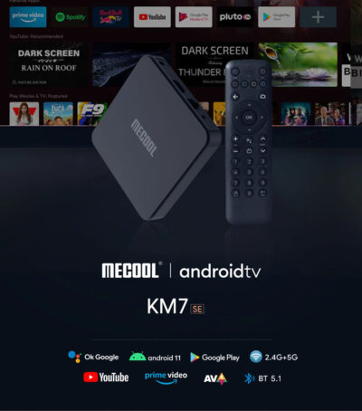 Alternative view of MECOOL TV Box KM7 SE, Google πιστοποίηση, 4K, 2/32GB, WiFi, Android 11