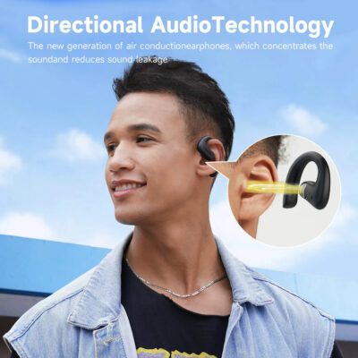 Alternative view of OPENROCKS earphones με θήκη φόρτισης OpenRock S, Open Wearable Stereo, ANC, μαύρο, by OneOdio