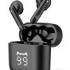 LEDTM earphones με θήκη φόρτισης PT-1227, TWS, ENC, 30/480mAh, μαύρα