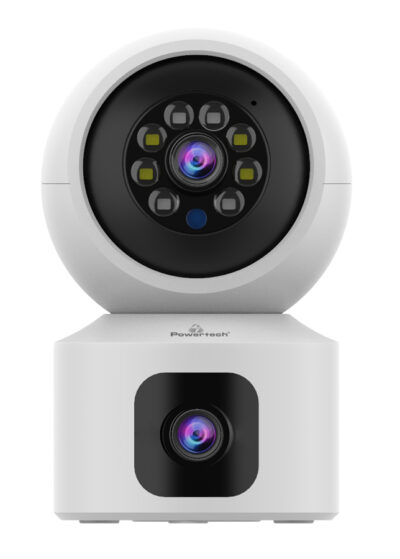 LEDTM smart κάμερα PT-1338, 2MP, dual lens, WiFi, PTZ, SD