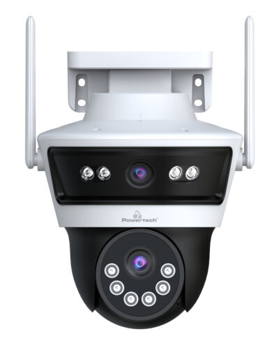 LEDTM smart κάμερα PT-1340, 3MP, dual lens, WiFi, PTZ, SD, IP65