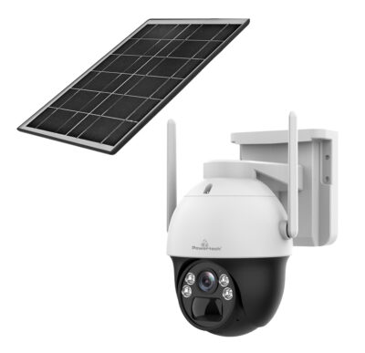 LEDTM smart ηλιακή κάμερα PT-1341, 4MP, WiFi, PTZ, SD, IP66
