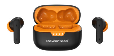 Alternative view of LEDTM earphones με θήκη φόρτισης PT-1431, True Wireless, 40/400mAh, ANC & ENC, μαύρα