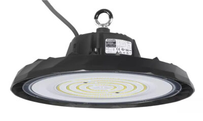 LEDTM LED φωτιστικό καμπάνα PT-1531, 100W, 6500K, Φ30x11cm, IP65, μαύρο