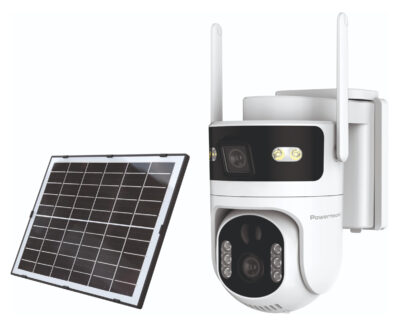 LEDTM smart ηλιακή κάμερα PT-1547, dual lens, 4MP, 4G, PTZ, SD, IP65
