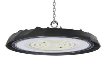 Alternative view of LEDTM LED φωτιστικό καμπάνα PT-1557, 100W, 6500K, Φ30x4cm, IP65, μαύρο