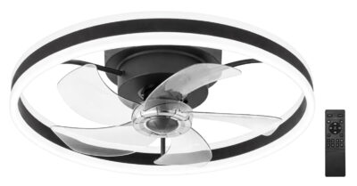 LEDTM ανεμιστήρας οροφής PT-1560 με LED φως, 45W, Φ50x20cm, μαύρος