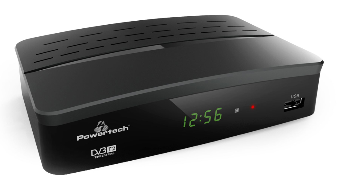 LEDTM ψηφιακός δέκτης PT-779, MPEG4, DVB-T2, H.265, RJ45