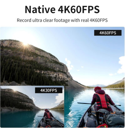 Alternative view of SJCAM action camera SJ8 Pro, οθόνη αφής, 12MP/4K, WiFi, αδιάβροχη θήκη, μαύρη