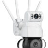 SECTEC smart κάμερα ST-428-4M-DL με προβολείς, dual lens, 4MP, Onvif PTZ