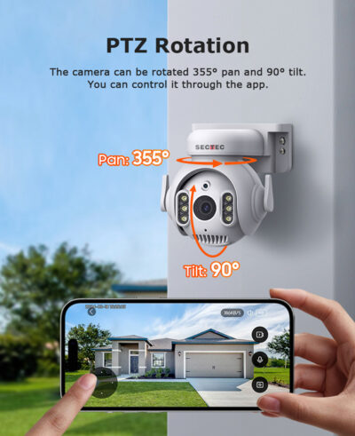 Alternative view of SECTEC smart κάμερα ST-515C-3MTY, 3MP, WiFi, SD, PTZ, IP65