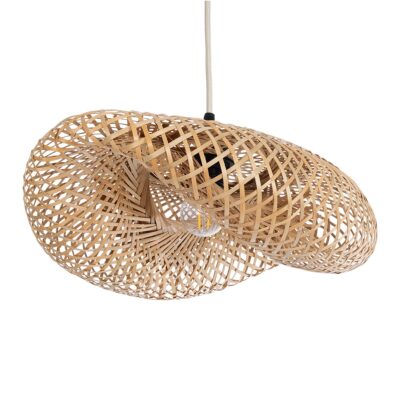 LEDTM® MEXICO 00718 Boho Κρεμαστό Φωτιστικό Οροφής με Ντουί 1 x E27 AC 220-240V IP20 - Μπεζ - Μ40 x Π30 x Υ18cm