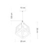 LEDTM® CUBE 00793 Μοντέρνο Κρεμαστό Φωτιστικό Οροφής με Ντουί 1 x E27 AC 220-240V IP20 - Χάλκινο - Μ25 x Π25 x Υ25cm - Image 9