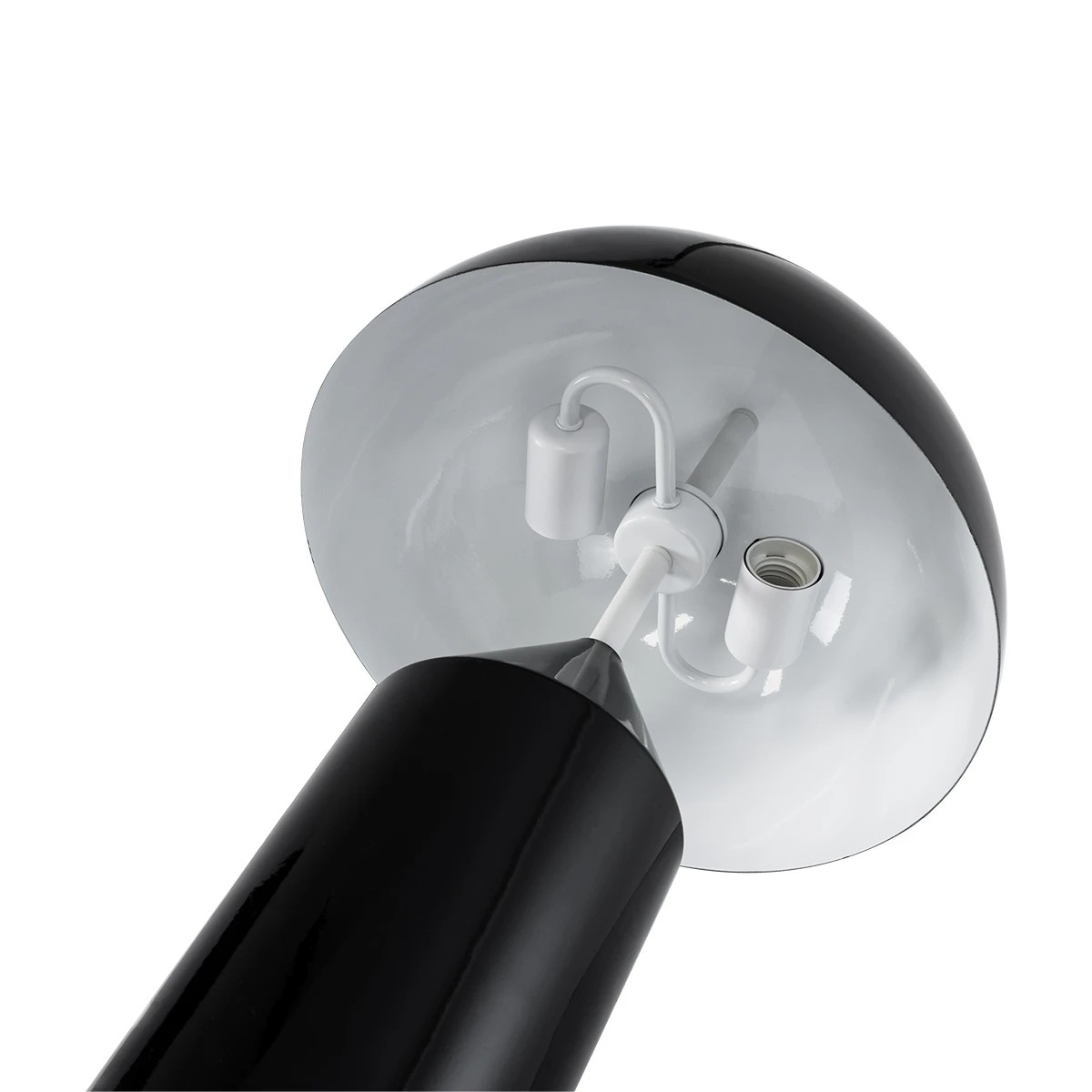 kelvo® URANUS KLV-101-0371 Επιτραπέζιο Φωτιστικό Πορτατίφ για 2 Λάμπες με Ντουί E27 AC 220-240V IP20 - Μαύρο Ματ - Μ35 x Π35 x Υ54cm - Image 8