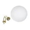 kelvo® BELLISSIMO KLV-101-0378 Κρεμαστό Φωτιστικό Οροφής για Λάμπα με Ντουί E27 AC 220-240V IP20 - Χρυσό Βούρτσας Πλατίνα & Λευκό - Μ40 x Π40 x Υ62cm - Image 9