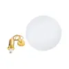 kelvo® ESTETICO KLV-101-0384 Κρεμαστό Φωτιστικό Οροφής για Λάμπα με Ντουί E27 AC 220-240V IP20 - Χρυσό Βούρτσας Πλατίνα & Λευκό - Μ40 x Π40 x Υ58cm - Image 9