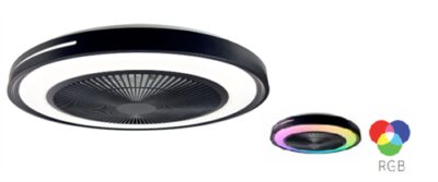 ΑΝΕΜ/ΡΑΣ ΟΡΟΦΗΣ SARMA ΜΑΥΡΟ RGB