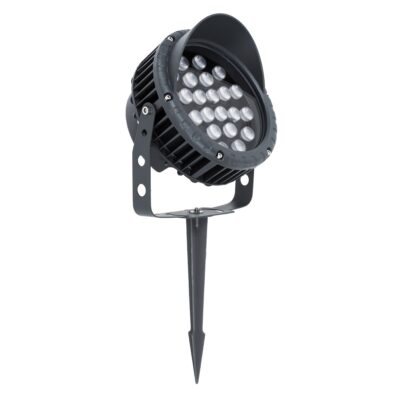 LEDTM® TREEVINA 90360 Φωτιστικό Σποτ με Αντιθαμβωτική Γρίλια για Φυτά - Δέντρα με Βάση Κήπου / Καρφωτό LED 24W 2640lm 10° DC 24V Αδιάβροχο IP65 Θερμό Λευκό 2700K Dimmable - Bridgelux SMD Chip - Γκρι Ανθρακί - Μ21.5 x Π18.3 x Υ14cm - 3 Χρόνια Εγγύηση