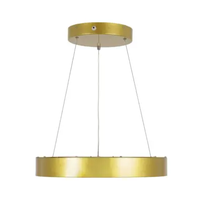 Alternative view of LEDTM® SALEM 61243 Μοντέρνο Κρεμαστό Φωτιστικό Οροφής LED 75W 8625lm 120° AC 220-240V IP20 Ρυθμιζόμενο Λευκό CCT με Χειριστήριο από 2700K έως 6000K Dimmable - Lumileds SMD Chip - Χρυσό - Μ45 x Π45 x Υ6cm - 3 Χρόνια Εγγύηση