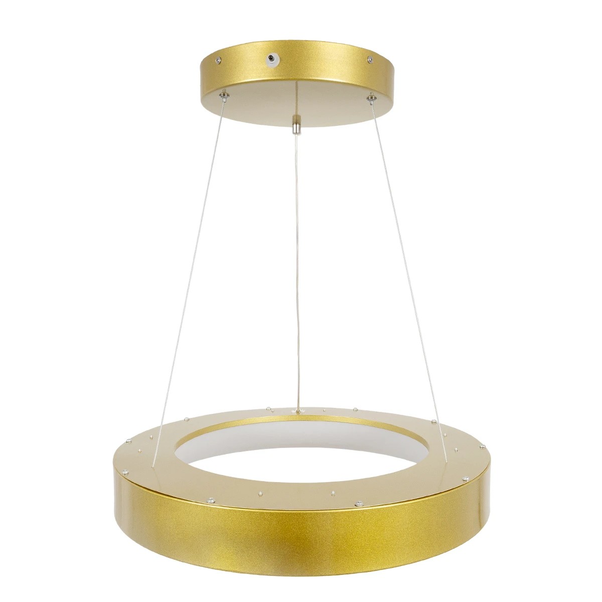 LEDTM® SALEM 61243 Μοντέρνο Κρεμαστό Φωτιστικό Οροφής LED 75W 8625lm 120° AC 220-240V IP20 Ρυθμιζόμενο Λευκό CCT με Χειριστήριο από 2700K έως 6000K Dimmable - Lumileds SMD Chip - Χρυσό - Μ45 x Π45 x Υ6cm - 3 Χρόνια Εγγύηση - Image 3