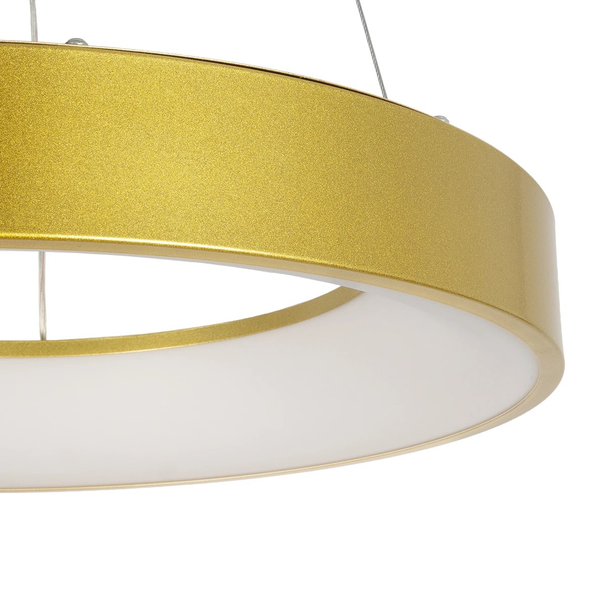 LEDTM® SALEM 61243 Μοντέρνο Κρεμαστό Φωτιστικό Οροφής LED 75W 8625lm 120° AC 220-240V IP20 Ρυθμιζόμενο Λευκό CCT με Χειριστήριο από 2700K έως 6000K Dimmable - Lumileds SMD Chip - Χρυσό - Μ45 x Π45 x Υ6cm - 3 Χρόνια Εγγύηση - Image 4