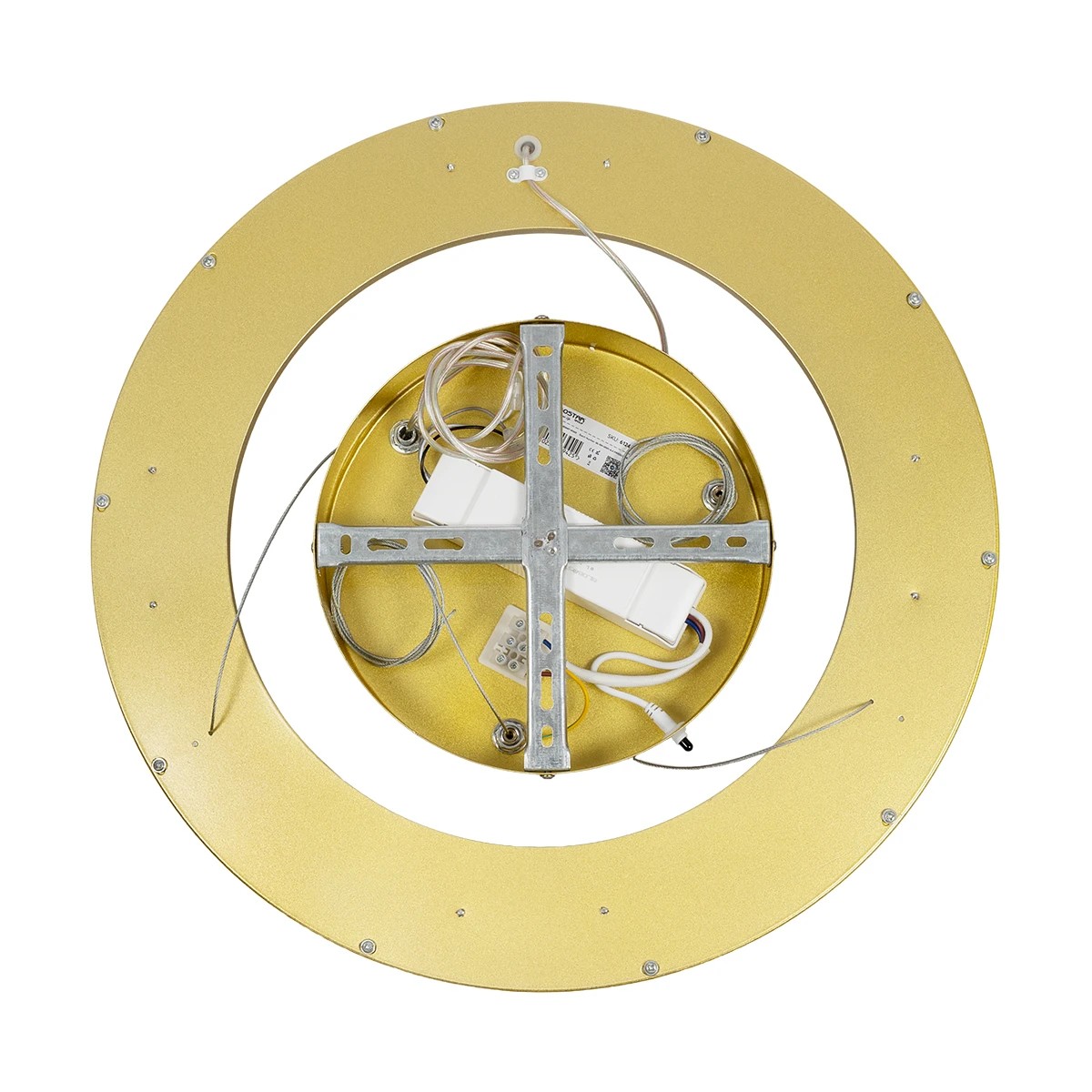 LEDTM® SALEM 61243 Μοντέρνο Κρεμαστό Φωτιστικό Οροφής LED 75W 8625lm 120° AC 220-240V IP20 Ρυθμιζόμενο Λευκό CCT με Χειριστήριο από 2700K έως 6000K Dimmable - Lumileds SMD Chip - Χρυσό - Μ45 x Π45 x Υ6cm - 3 Χρόνια Εγγύηση - Image 6