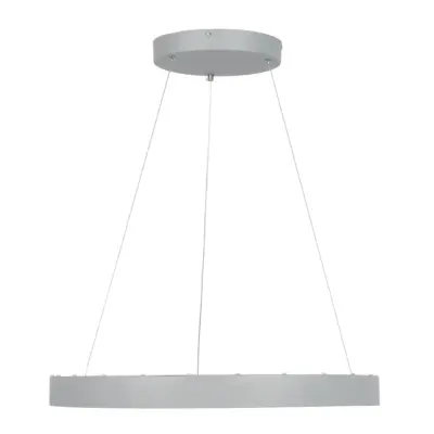 Alternative view of LEDTM® SALEM 61246 Μοντέρνο Κρεμαστό Φωτιστικό Οροφής LED 105W 12075lm 120° AC 220-240V IP20 Ρυθμιζόμενο Λευκό CCT με Χειριστήριο από 2700K έως 6000K Dimmable - Lumileds SMD Chip - Γκρι - Μ60 x Π60 x Υ6cm - 3 Χρόνια Εγγύηση
