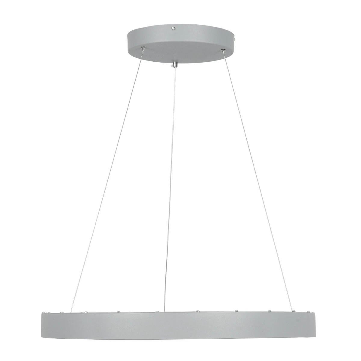 LEDTM® SALEM 61246 Μοντέρνο Κρεμαστό Φωτιστικό Οροφής LED 105W 12075lm 120° AC 220-240V IP20 Ρυθμιζόμενο Λευκό CCT με Χειριστήριο από 2700K έως 6000K Dimmable - Lumileds SMD Chip - Γκρι - Μ60 x Π60 x Υ6cm - 3 Χρόνια Εγγύηση - Image 2