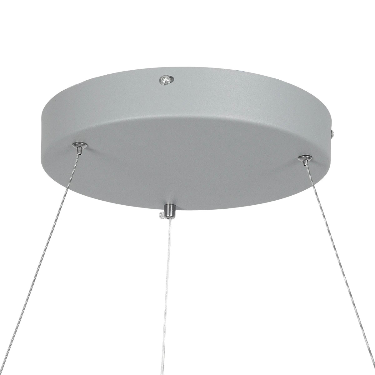 LEDTM® SALEM 61246 Μοντέρνο Κρεμαστό Φωτιστικό Οροφής LED 105W 12075lm 120° AC 220-240V IP20 Ρυθμιζόμενο Λευκό CCT με Χειριστήριο από 2700K έως 6000K Dimmable - Lumileds SMD Chip - Γκρι - Μ60 x Π60 x Υ6cm - 3 Χρόνια Εγγύηση - Image 6