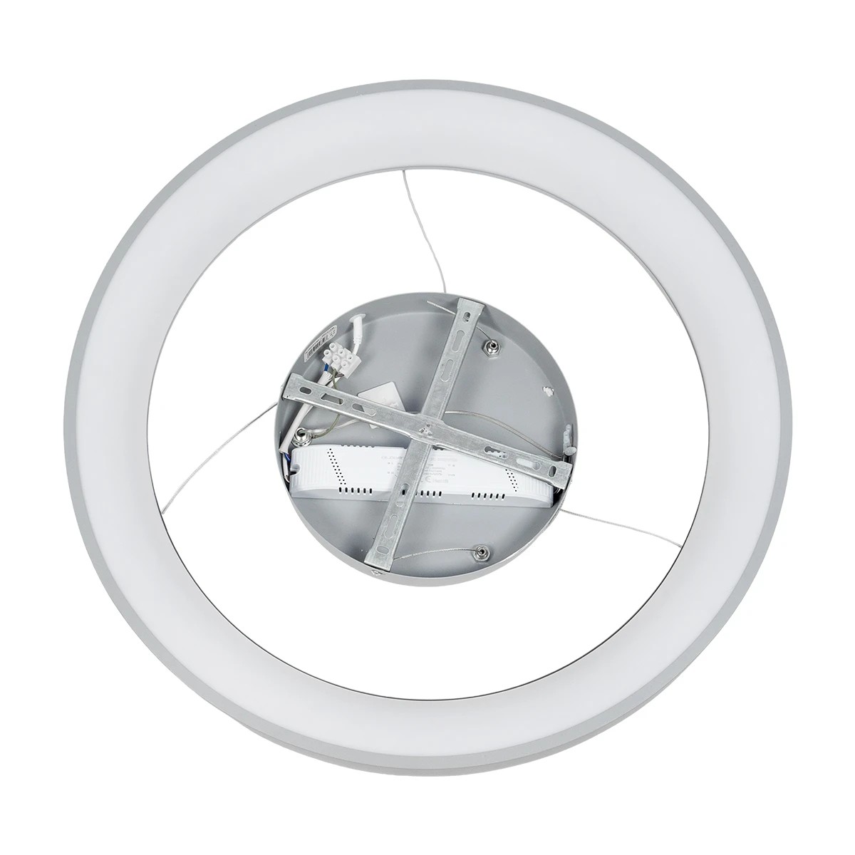 LEDTM® SALEM 61246 Μοντέρνο Κρεμαστό Φωτιστικό Οροφής LED 105W 12075lm 120° AC 220-240V IP20 Ρυθμιζόμενο Λευκό CCT με Χειριστήριο από 2700K έως 6000K Dimmable - Lumileds SMD Chip - Γκρι - Μ60 x Π60 x Υ6cm - 3 Χρόνια Εγγύηση - Image 7
