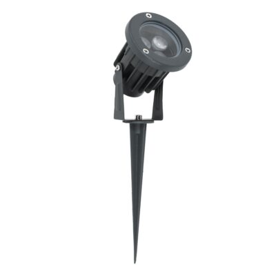 LEDTM® TREETZINA 90351 Φωτιστικό Σποτ για Φυτά - Δέντρα με Βάση Κήπου / Καρφωτό LED 3W 330lm 10° DC 24V Αδιάβροχο IP65 Θερμό Λευκό 2700K Dimmable - Bridgelux SMD Chip - Γκρι Ανθρακί - Μ10.5 x Π7.5 x Υ7.5cm - 3 Χρόνια Εγγύηση