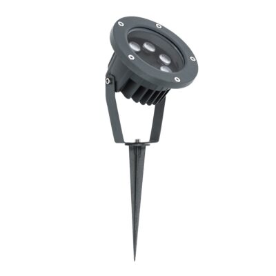LEDTM® TREETZINA 90354 Φωτιστικό Σποτ για Φυτά - Δέντρα με Βάση Κήπου / Καρφωτό LED 6W 660lm 10° DC 24V Αδιάβροχο IP65 Θερμό Λευκό 2700K Dimmable - Bridgelux SMD Chip - Γκρι Ανθρακί - Μ14 x Π12.5 x Υ12.5cm - 3 Χρόνια Εγγύηση