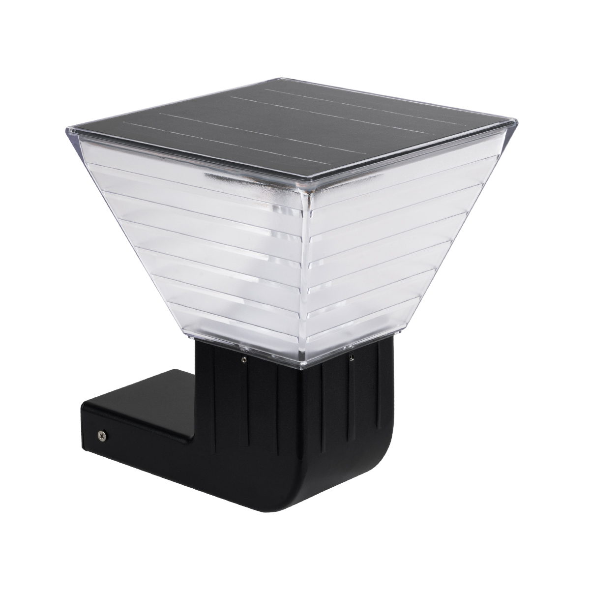 LEDTM® GRACIOUS 90529 Μοντέρνο Φωτιστικό Τοίχου - Απλίκα LED 10W 500lm 120° με Ενσωματωμένο Φωτοβολταϊκό Panel 6V 2W & Επαναφορτιζόμενη Μπαταρία Li-ion 3.2V 1800mAh με Αισθητήρα Ημέρας-Νύχτας Αδιάβροχο IP65 Ρυθμιζόμενο Λευκό CCT με Διακόπτη στο Σώμα 2700K/4500K/6000K - Sanan SMD Chip - Γκρι Ανθρακί - Μ29 x Π24 x Υ24cm - 2 Χρόνια Εγγύηση - Image 2