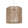 LEDTM® CAYMAN 00519 Boho Κρεμαστό Φωτιστικό Οροφής με Ντουί 1 x E27 AC 220-240V IP20 - Μπεζ - Μ40 x Π40 x Υ40cm - Image 5