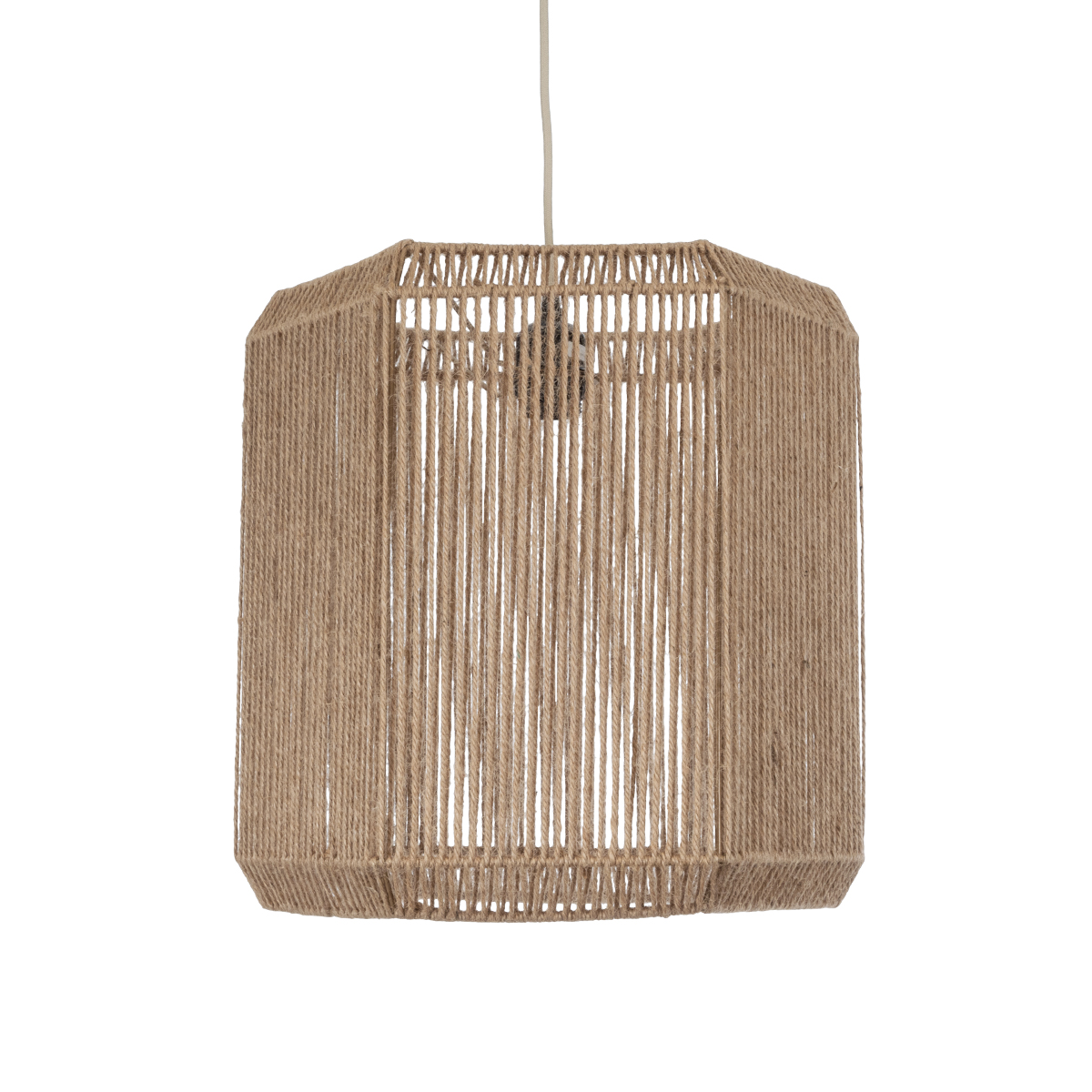 LEDTM® CAYMAN 00519 Boho Κρεμαστό Φωτιστικό Οροφής με Ντουί 1 x E27 AC 220-240V IP20 - Μπεζ - Μ40 x Π40 x Υ40cm - Image 5