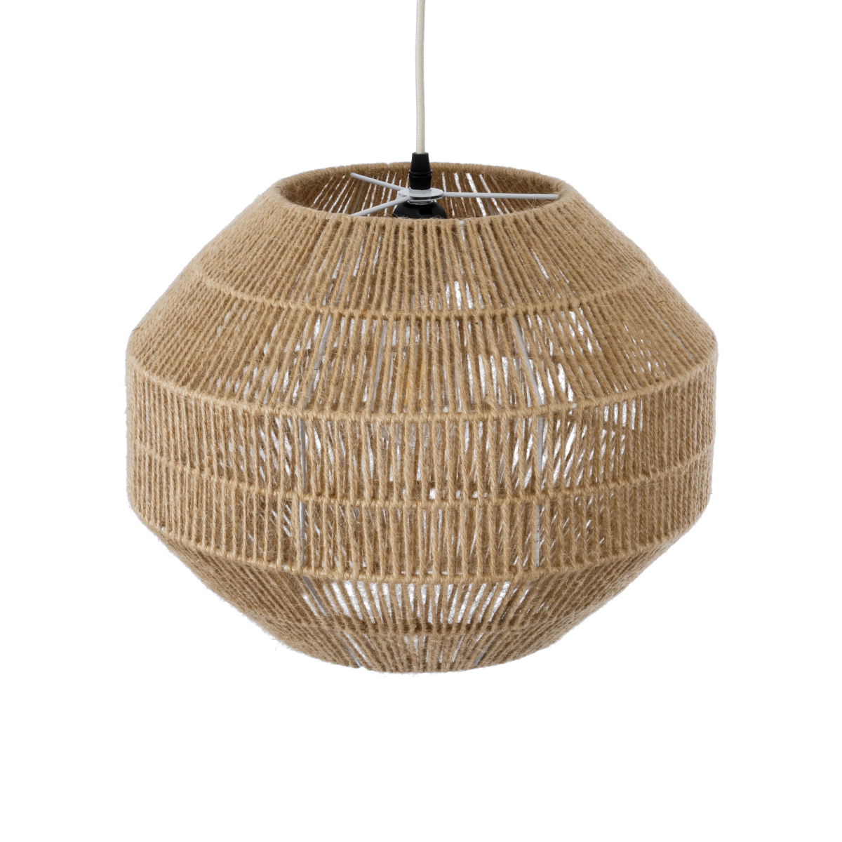 LEDTM® CAYMAN 00522 Boho Κρεμαστό Φωτιστικό Οροφής με Ντουί 1 x E27 AC 220-240V IP20 - Μπεζ - Μ40 x Π40 x Υ30cm - Image 7