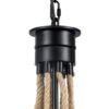 LEDTM® PENNSYLVANIA 00542 Vintage Κρεμαστό Φωτιστικό Οροφής με Ντουί 8 x E14 AC 220-240V IP20 - Μαύρο & Μπεζ - Μ64 x Π64 x Υ63cm - Image 9