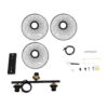 LEDTM® VERONA 00586 Μοντέρνο Κρεμαστό Φωτιστικό Οροφής με Ντουί 3 x E27 AC 220-240V IP20 - Μαύρο & Χρυσό - Μ50 x Π28 x Υ20cm - Image 10