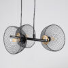 LEDTM® VERONA 00586 Μοντέρνο Κρεμαστό Φωτιστικό Οροφής με Ντουί 3 x E27 AC 220-240V IP20 - Μαύρο & Χρυσό - Μ50 x Π28 x Υ20cm - Image 6
