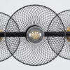 LEDTM® VERONA 00588 Μοντέρνο Κρεμαστό Φωτιστικό Οροφής με Ντουί 9 x E27 AC 220-240V IP20 - Μαύρο & Χρυσό - Μ140 x Π28 x Υ20cm - Image 7