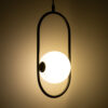 LEDTM® HAMBURG 00589 Μοντέρνο Κρεμαστό Φωτιστικό Οροφής με Ντουί 1 x G9 AC 220-240V IP20 - Μαύρο & Λευκό - Μ20 x Π15 x Υ40cm - Image 3