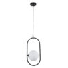 LEDTM® HAMBURG 00589 Μοντέρνο Κρεμαστό Φωτιστικό Οροφής με Ντουί 1 x G9 AC 220-240V IP20 - Μαύρο & Λευκό - Μ20 x Π15 x Υ40cm - Image 4