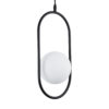 LEDTM® HAMBURG 00589 Μοντέρνο Κρεμαστό Φωτιστικό Οροφής με Ντουί 1 x G9 AC 220-240V IP20 - Μαύρο & Λευκό - Μ20 x Π15 x Υ40cm - Image 7