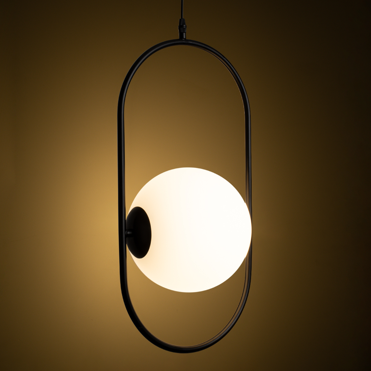 LEDTM® HAMBURG 00591 Μοντέρνο Κρεμαστό Φωτιστικό Οροφής με Ντουί 1 x E14 AC 220-240V IP20 - Μαύρο & Λευκό - Μ25 x Π20 x Υ50cm - Image 3