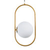 LEDTM® HAMBURG 00592 Μοντέρνο Κρεμαστό Φωτιστικό Οροφής με Ντουί 1 x E14 AC 220-240V IP20 - Χρυσό & Λευκό - Μ25 x Π20 x Υ50cm - Image 5