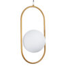 LEDTM® HAMBURG 00592 Μοντέρνο Κρεμαστό Φωτιστικό Οροφής με Ντουί 1 x E14 AC 220-240V IP20 - Χρυσό & Λευκό - Μ25 x Π20 x Υ50cm - Image 7