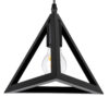 LEDTM® TRIANGLE 00608 Μοντέρνο Κρεμαστό Φωτιστικό Οροφής με Ντουί 5 x E27 AC 220-240V IP20 - Μαύρο - Μ170 x Π22 x Y130cm - Image 7