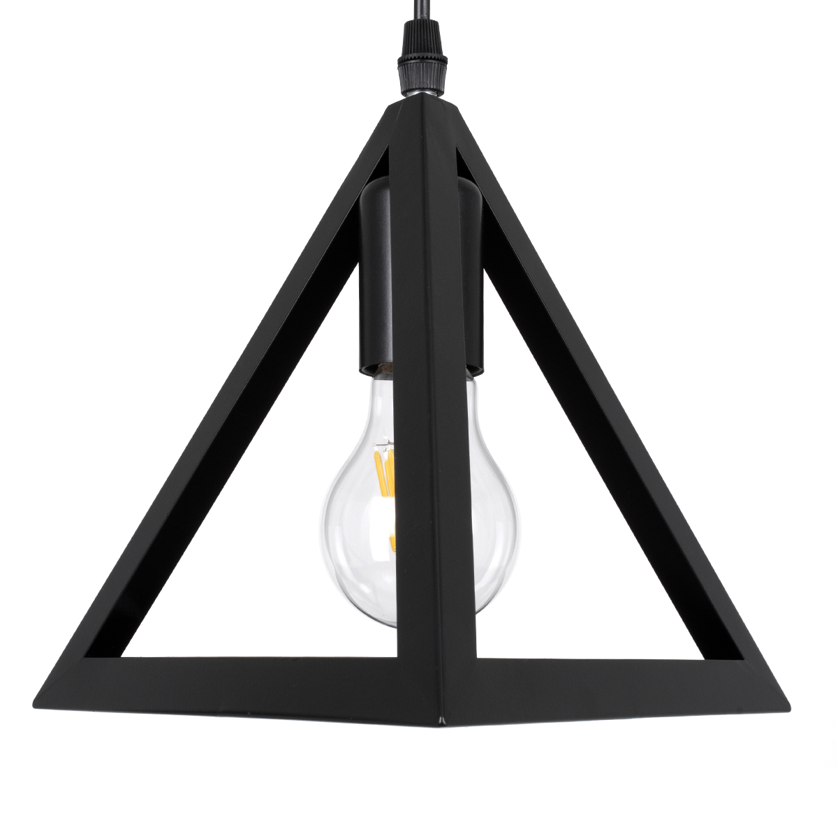 LEDTM® TRIANGLE 00608 Μοντέρνο Κρεμαστό Φωτιστικό Οροφής με Ντουί 5 x E27 AC 220-240V IP20 - Μαύρο - Μ170 x Π22 x Y130cm - Image 8